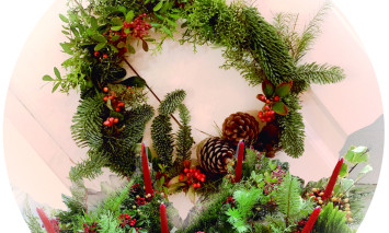 centros de mesa coroas de natal